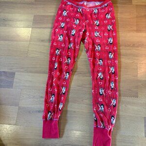 Betty Boop Women's Size Small Red Pajama Bottoms-Like New